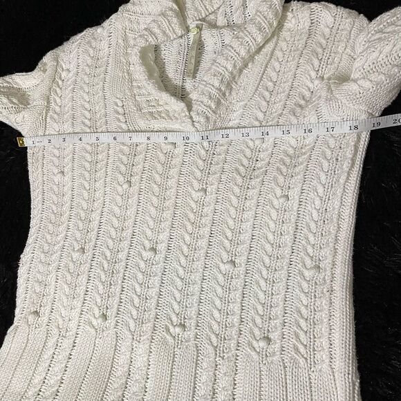 Leo and Nicole White Knit Sweater - Picture 4 of 9